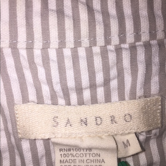 Sandro Gray Ruffle Blazer - Picture 14 of 16